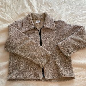Fleece zip up jacket